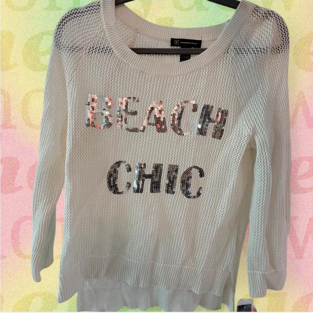 INC Crochet Beach Top